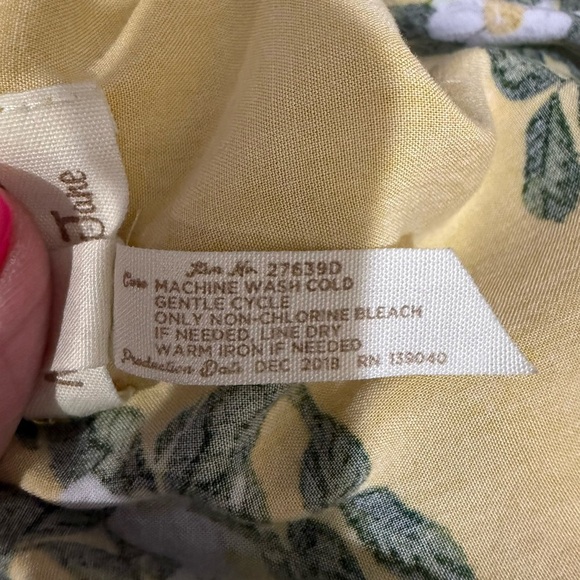 Matilda Jane Yellow Floral Rayon Dress Size Small - Picture 7 of 7